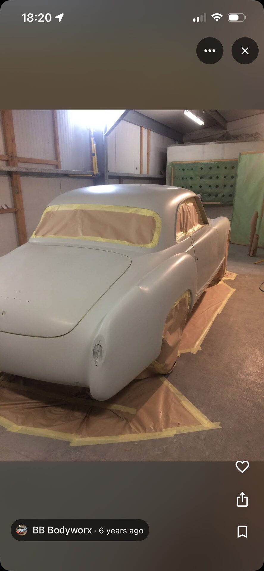 Before Classic Car Restoration